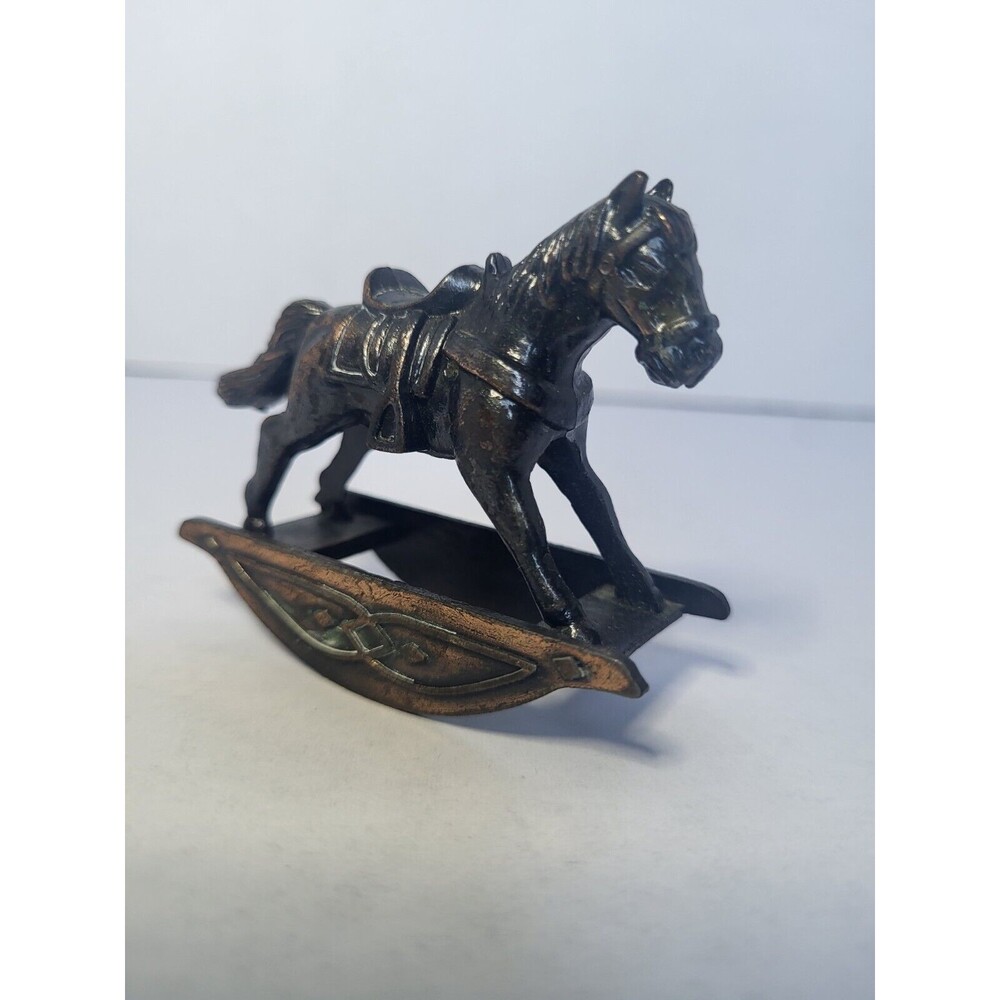 Vintage 1976 Durham Die Cast Metal Dollhouse Miniature Rocking Horse No.16